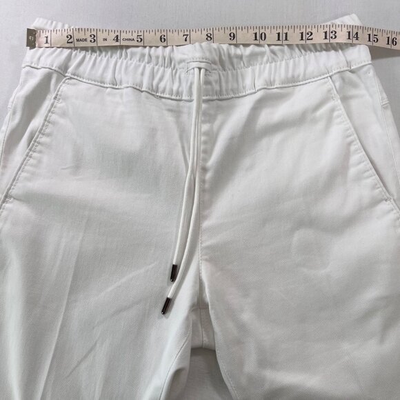 Bevy Flog Shely Drawstring Pant in White Original Size 29 Travel Pant - Picture 7 of 11
